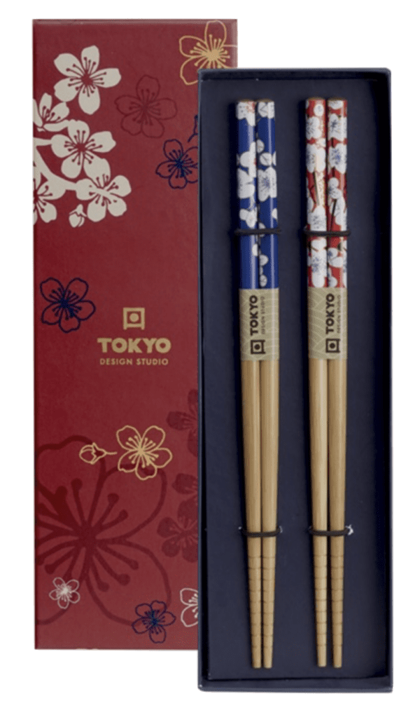 TOKYO DESIGN - SET DE 2 PAIRES DE BAGUETTES EN BOIS